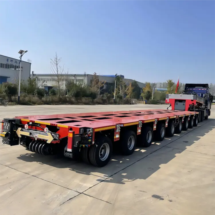 Modulaire trailer met meerdere- assen